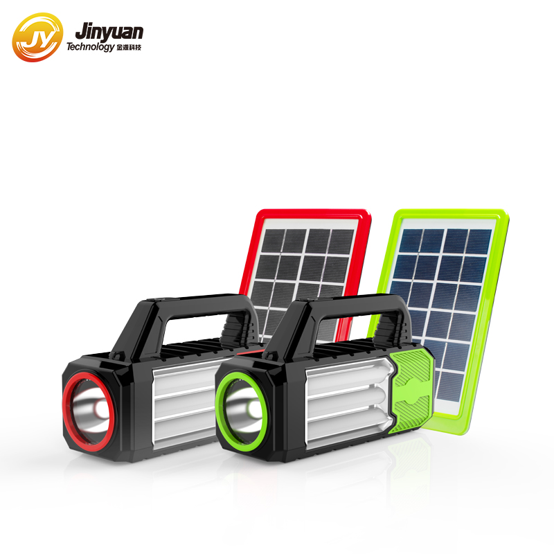 USB and Radio Rechargeable Energy Kit Led Solar Emergency Light for Home Use (Green) - Image 2