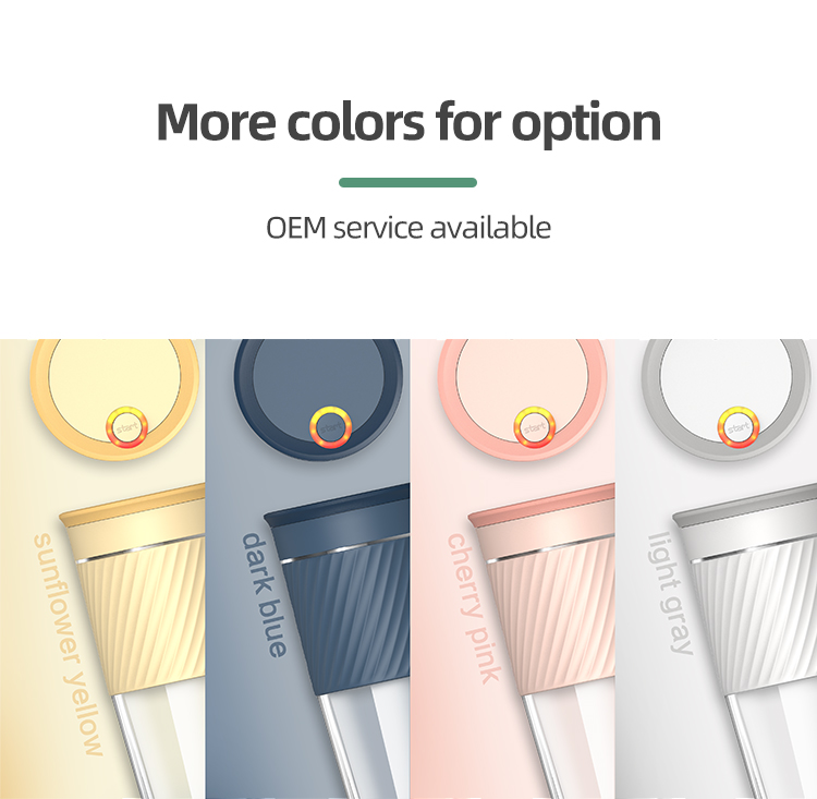 Multiple color options for the USB blender