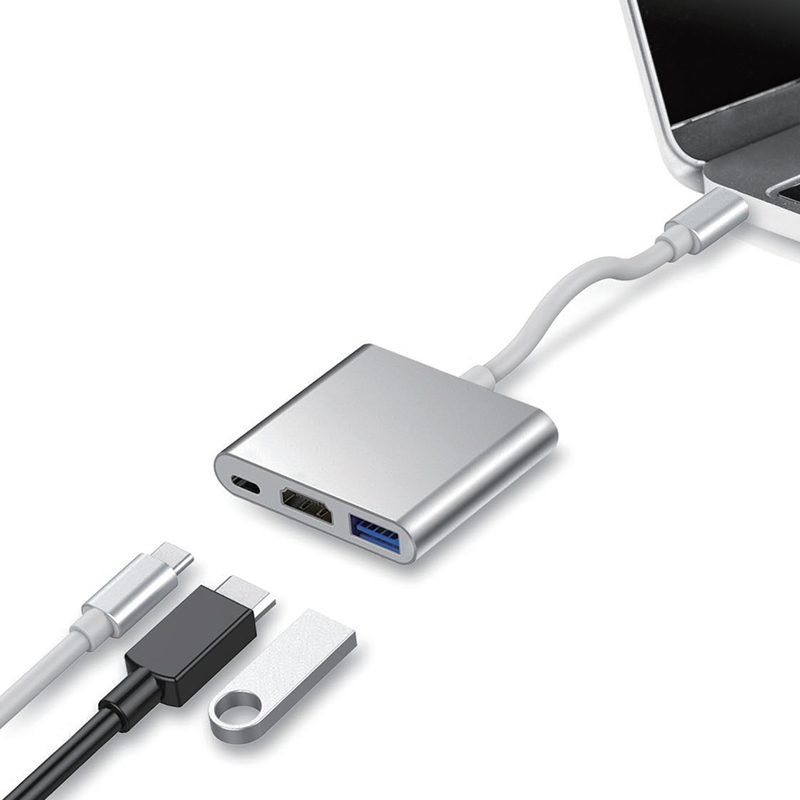 USB C Docking Station,Ultra Slim 3 in 1 Type-c Hub with PD,USB 3.0Port,4K to HDMI - Image 2