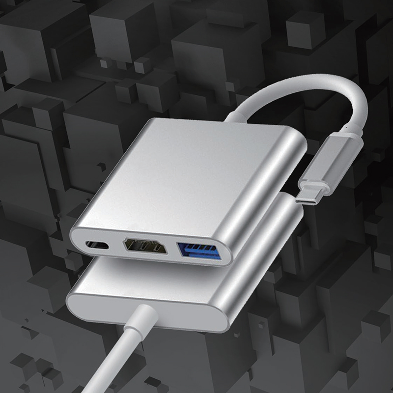 USB-C Multiport Adapter with 4K HDMI, USB 3.0, and Power Delivery