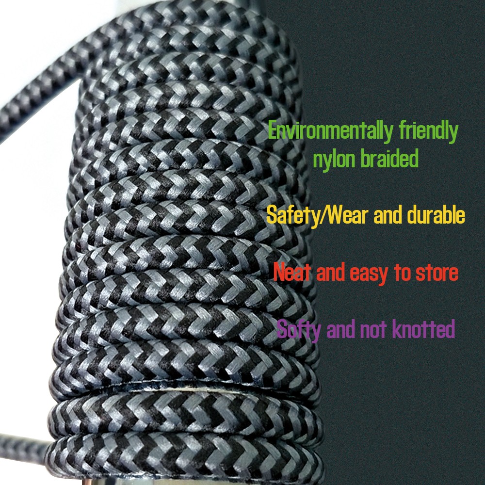 USB C to Lightning Cable, Nylon Braided Charging Syncing Cord Compatible with iPhone 12/12 - Image 2