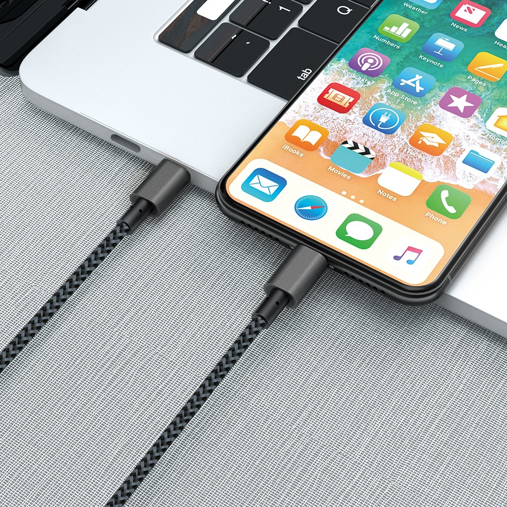 USB-C to Lightning Cable with Braided Cord