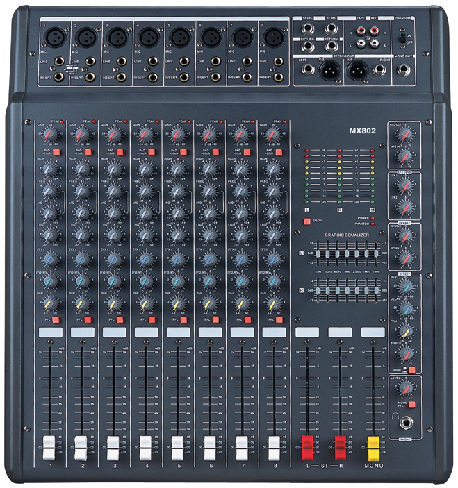 Professional Audio Mixing Console