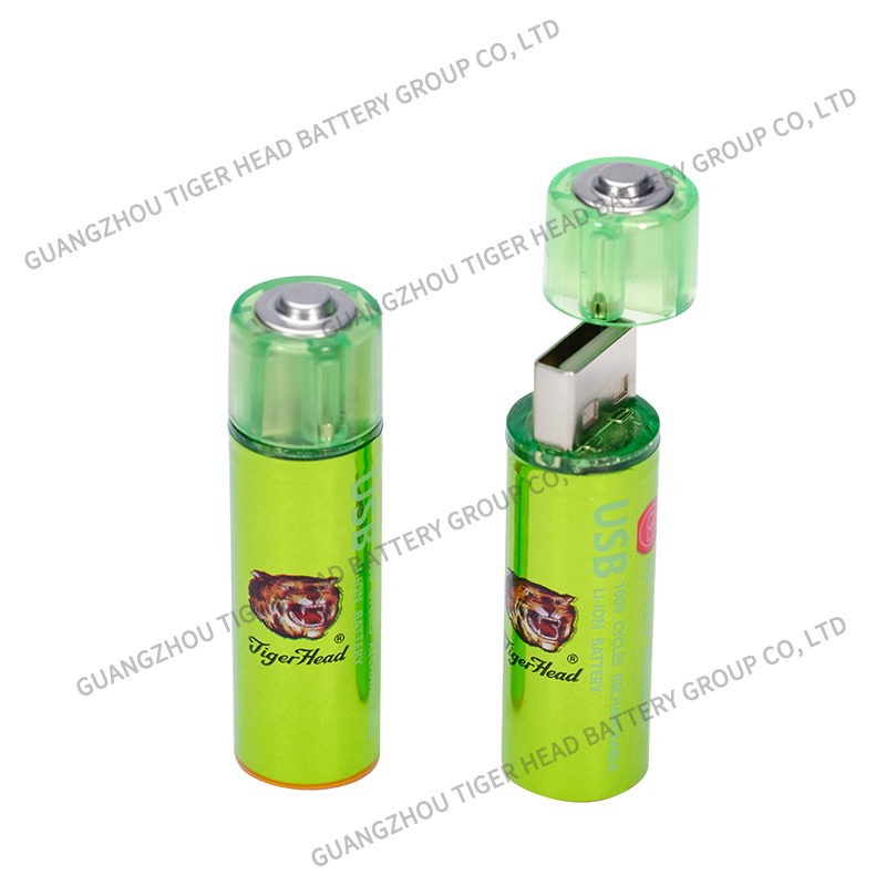 USB RECHARGEABLE AA SIZE LI-ION BATTERY 1500mWh - Image 2
