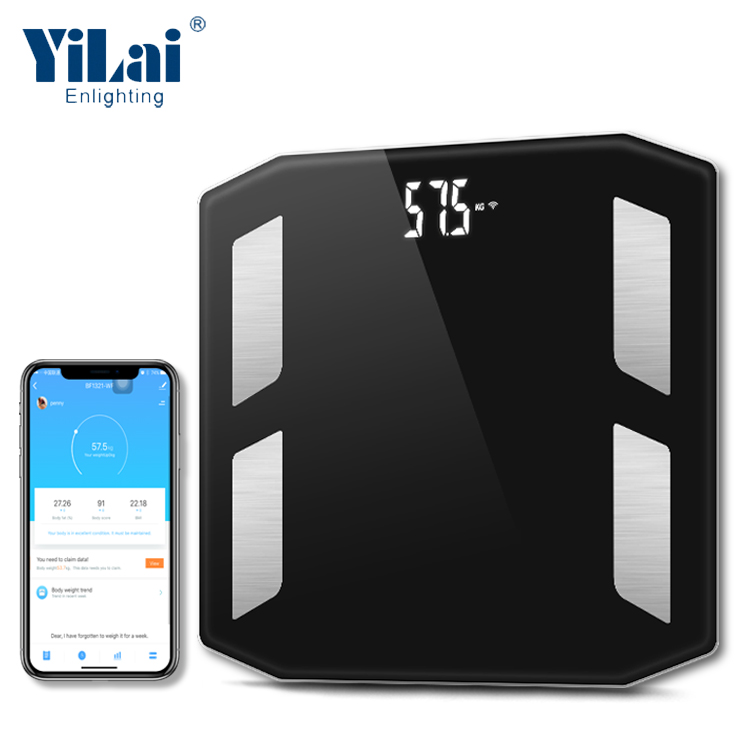 USB rechargeable Tuya smart scale electronic LED WiFi bathroom body analysis weight scale - Image 3