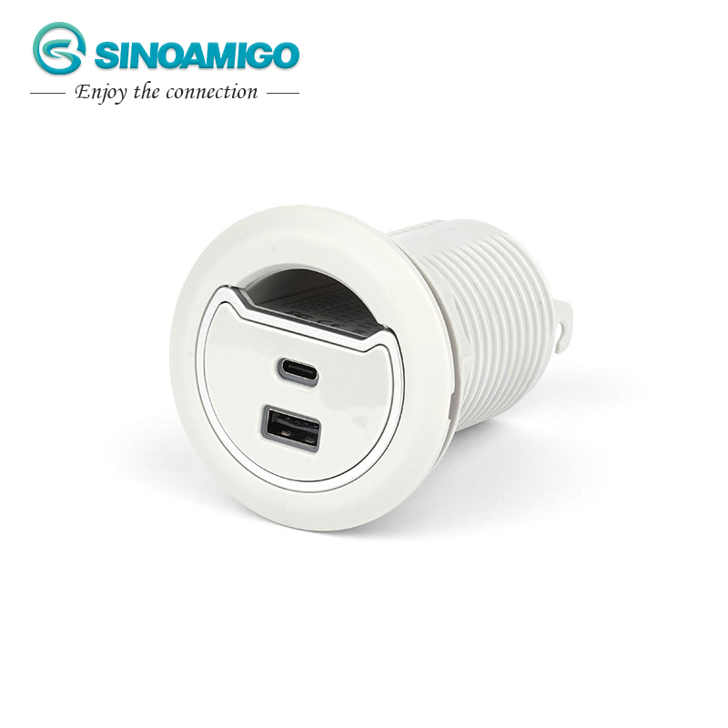 Flush Mount USB Table Charger
