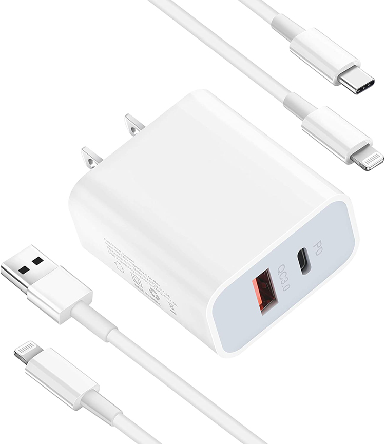 Us/Eu/Uk Plug 20W 2-Port Qc 3.0 Fast Charger Adapter for iphone 12 Pro Samsung HuaWei - Image 3