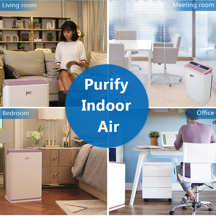 Air purifier in various indoor environments