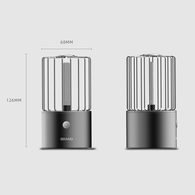 Cylindrical UV Disinfection Lamp with Protective Cage