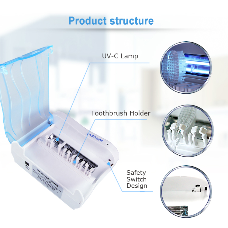 UV Toothbrush Sterilizer with Holder