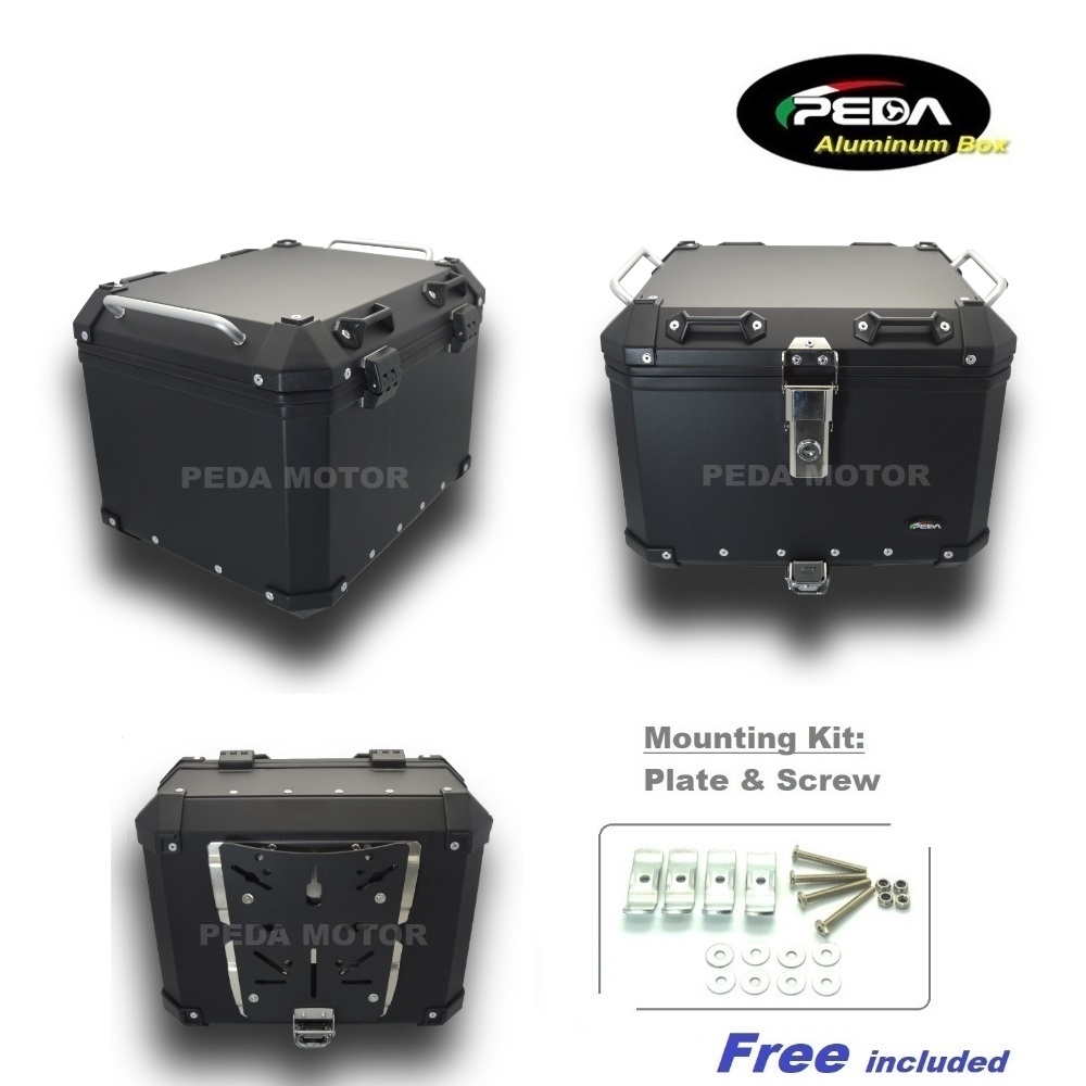 V3-2 Motorcycle Aluminum Box 40L Top Case Side Pannier Scooter Rear Trunk PEDA Motor - Image 3