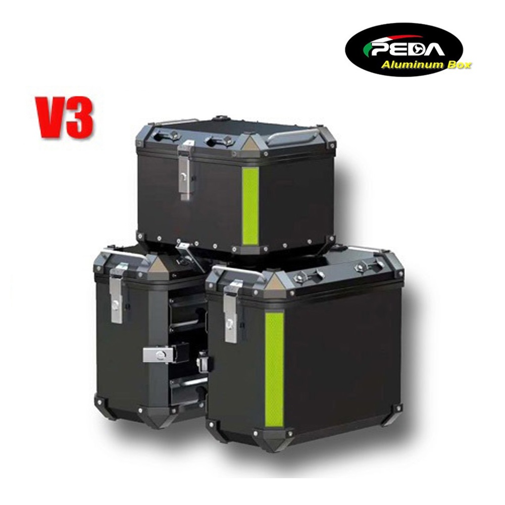 36L Aluminum Motorcycle Top Case Side Pannier