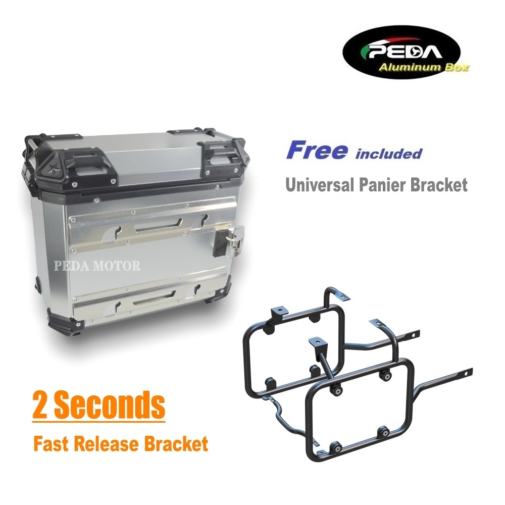Motorcycle Aluminum Top Case with LED Winker - 39L