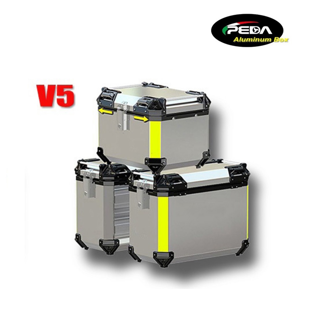 Motorcycle Aluminum Top Case Side Pannier with LED Winkers