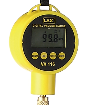 Digital Vacuum Gauge with Multiple Units