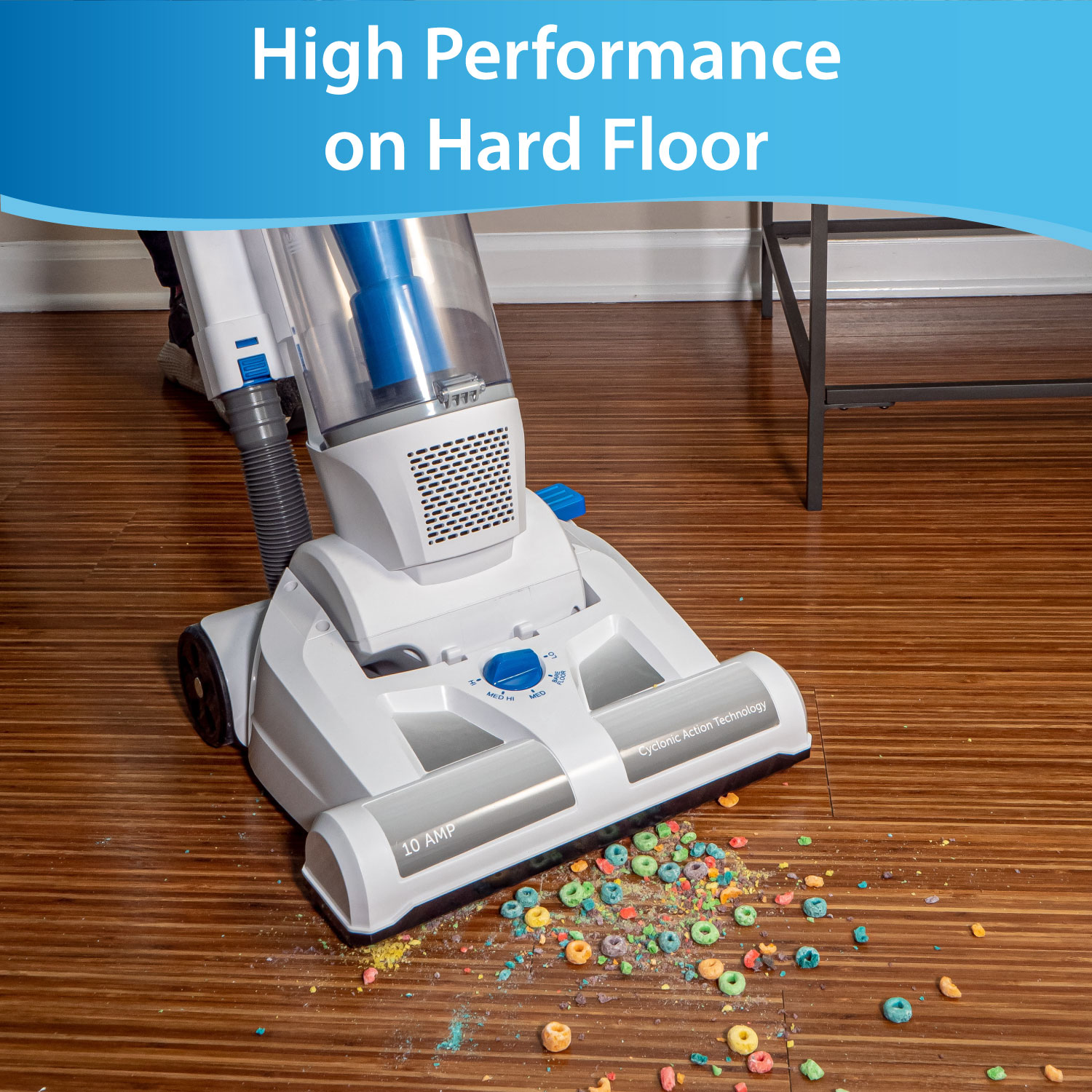 Bagless Upright Vacuum Cleaner for Carpet and Hard Floor Cleaning