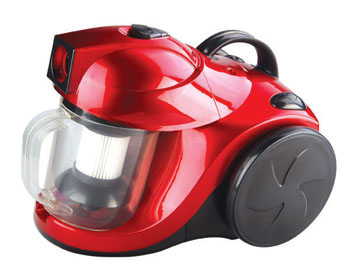 Bagless Canister Vacuum Cleaner with Transparent Dustbin