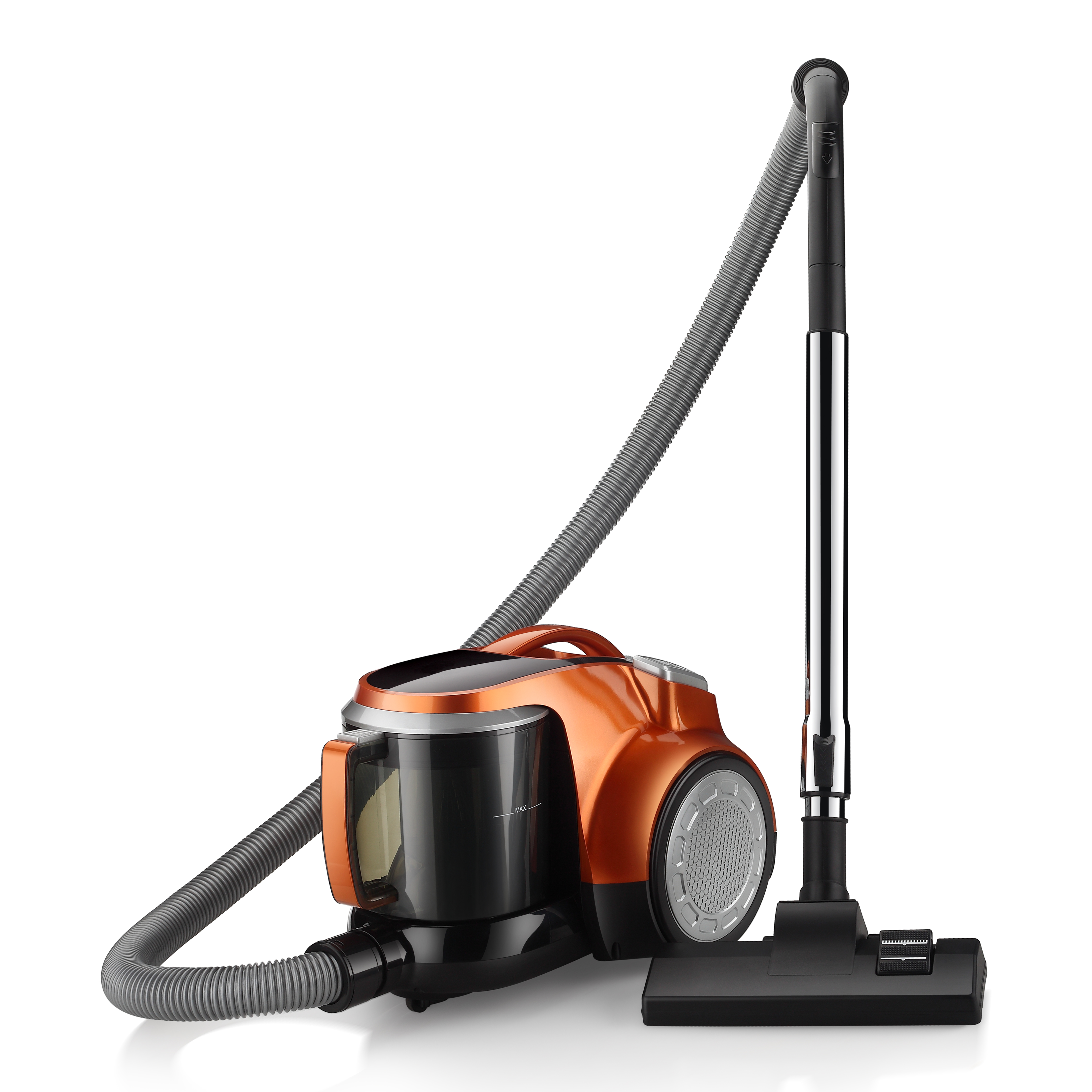 Bagless Canister Vacuum Cleaner with Cyclonic Filtration
