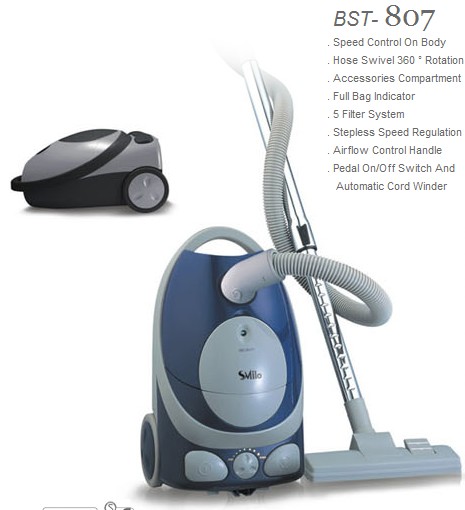 Canister Vacuum Cleaner with Multi-Stage Filtration