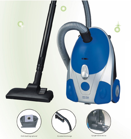 Canister Vacuum Cleaner with 1400W Motor
