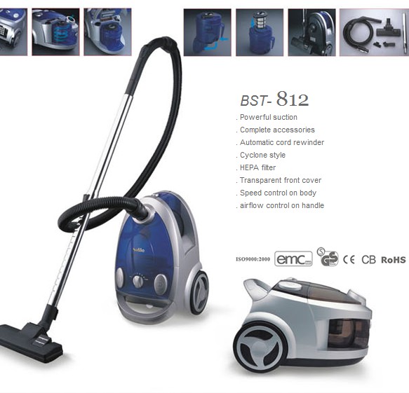 Bagged Vacuum Cleaner with HEPA Filter