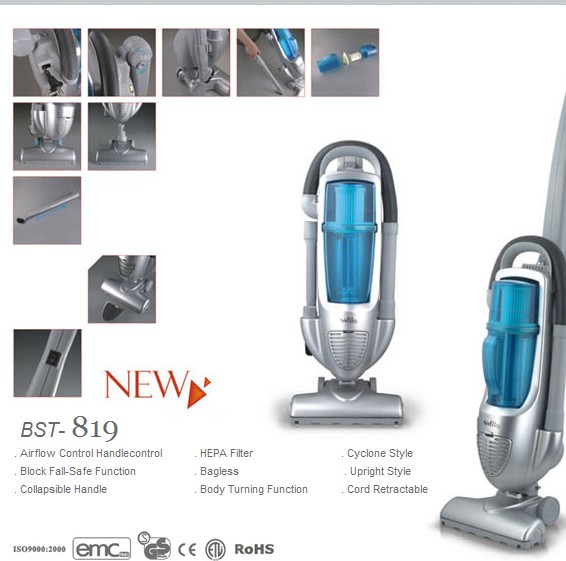 Upright Vacuum Cleaner with Retractable Cord