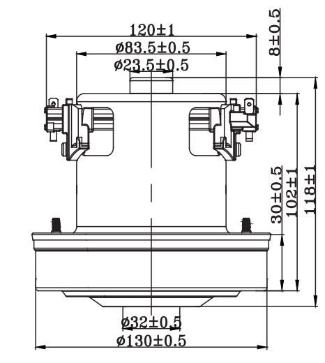 VACUUM CLEANER MOTOR HWX-CG08 - Image 2