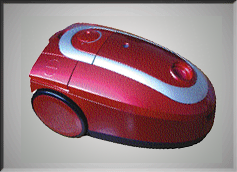 Bagged Canister Vacuum Cleaner with Cord Rewinder