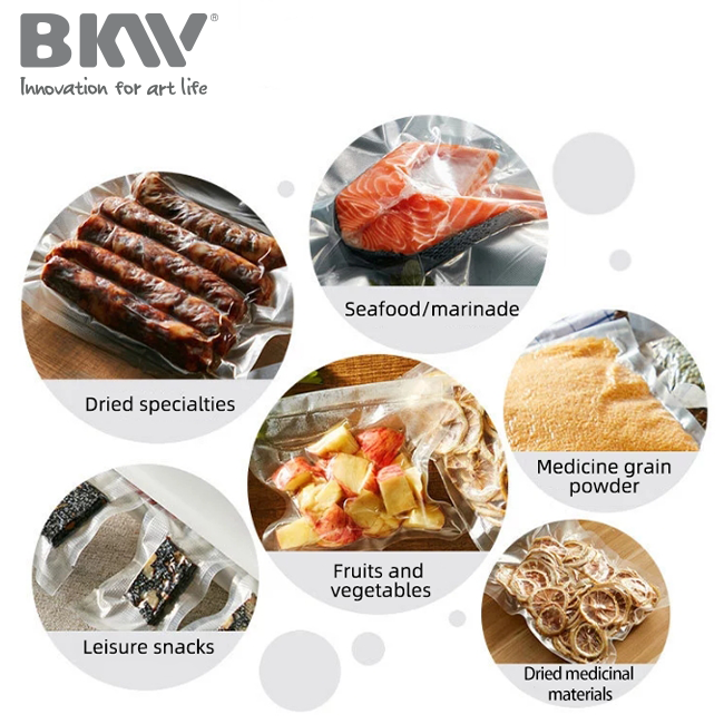 Wide range of food items preserved by the vacuum sealer