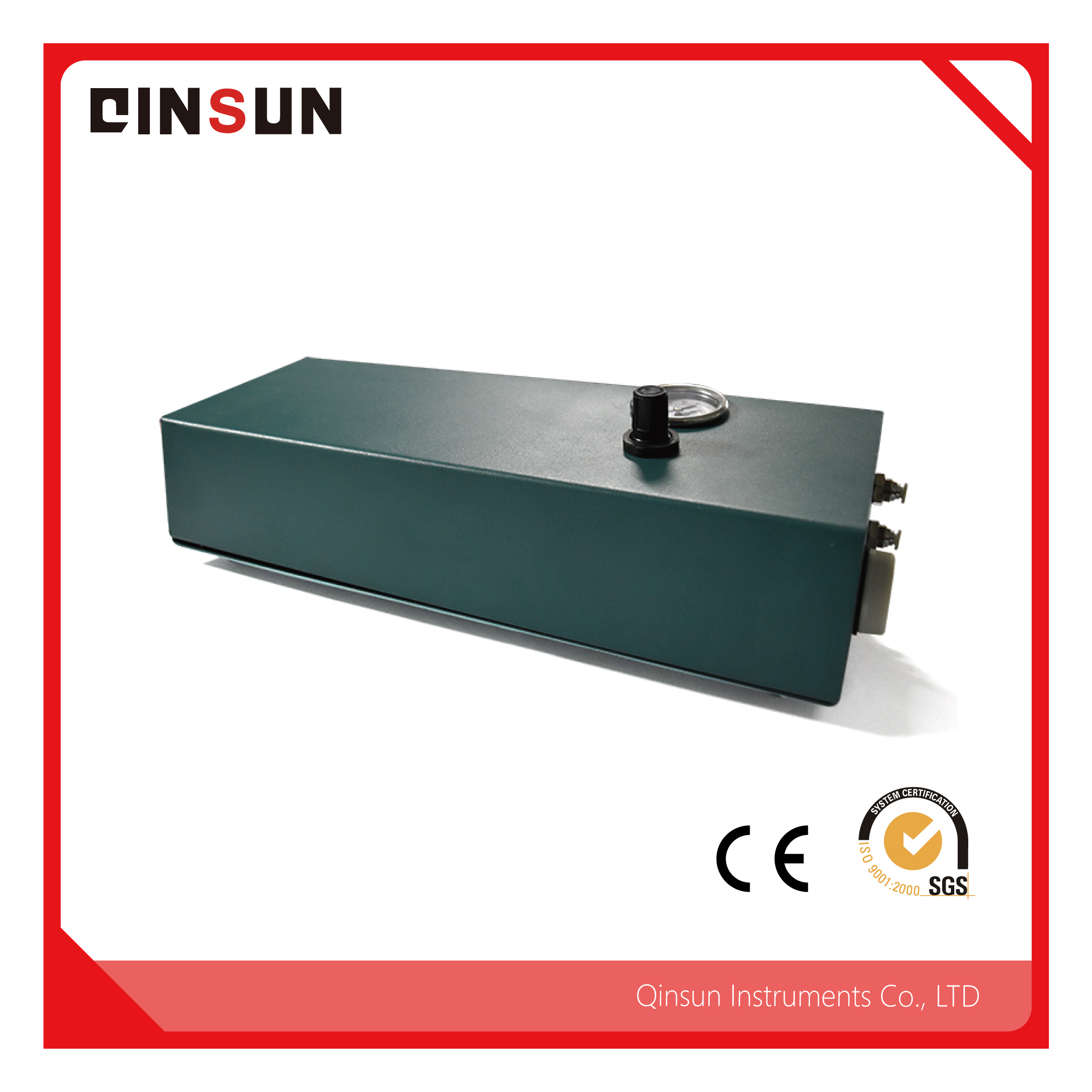 Industrial Valve Box with Pressure Gauge