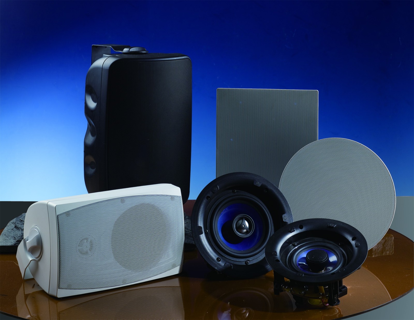 Various loudspeakers,Led porcelain lamp, - Image 2