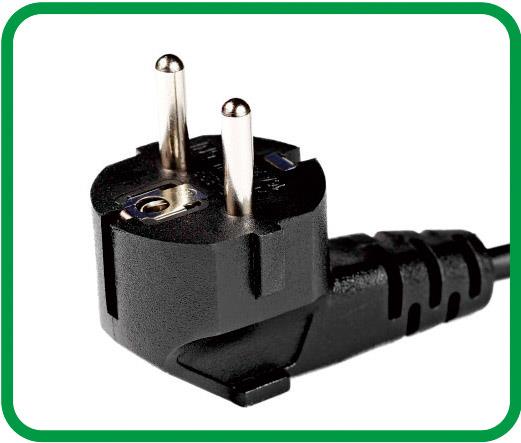 VDE Certified Power Cord with European Plug