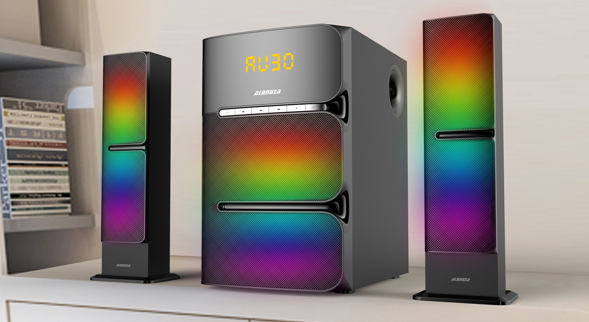 2.1 Channel Multimedia Speaker System with RGB Lighting