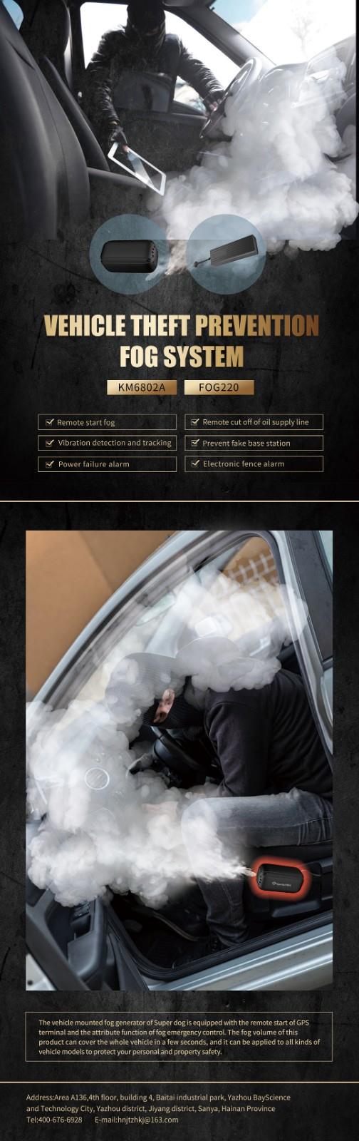 Vehicle Anti-Theft Fog Generator with Remote Activation