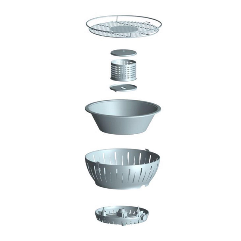 Ventilated Charcoal Grill with Temperature Control