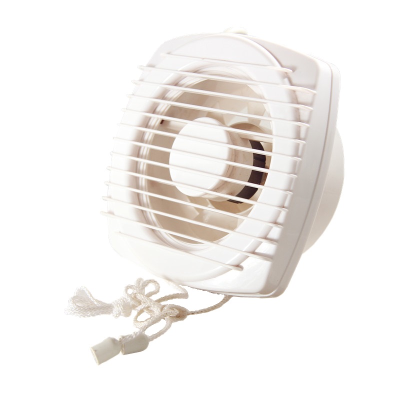 Wall-Mounted Exhaust Fan with Pull Cord