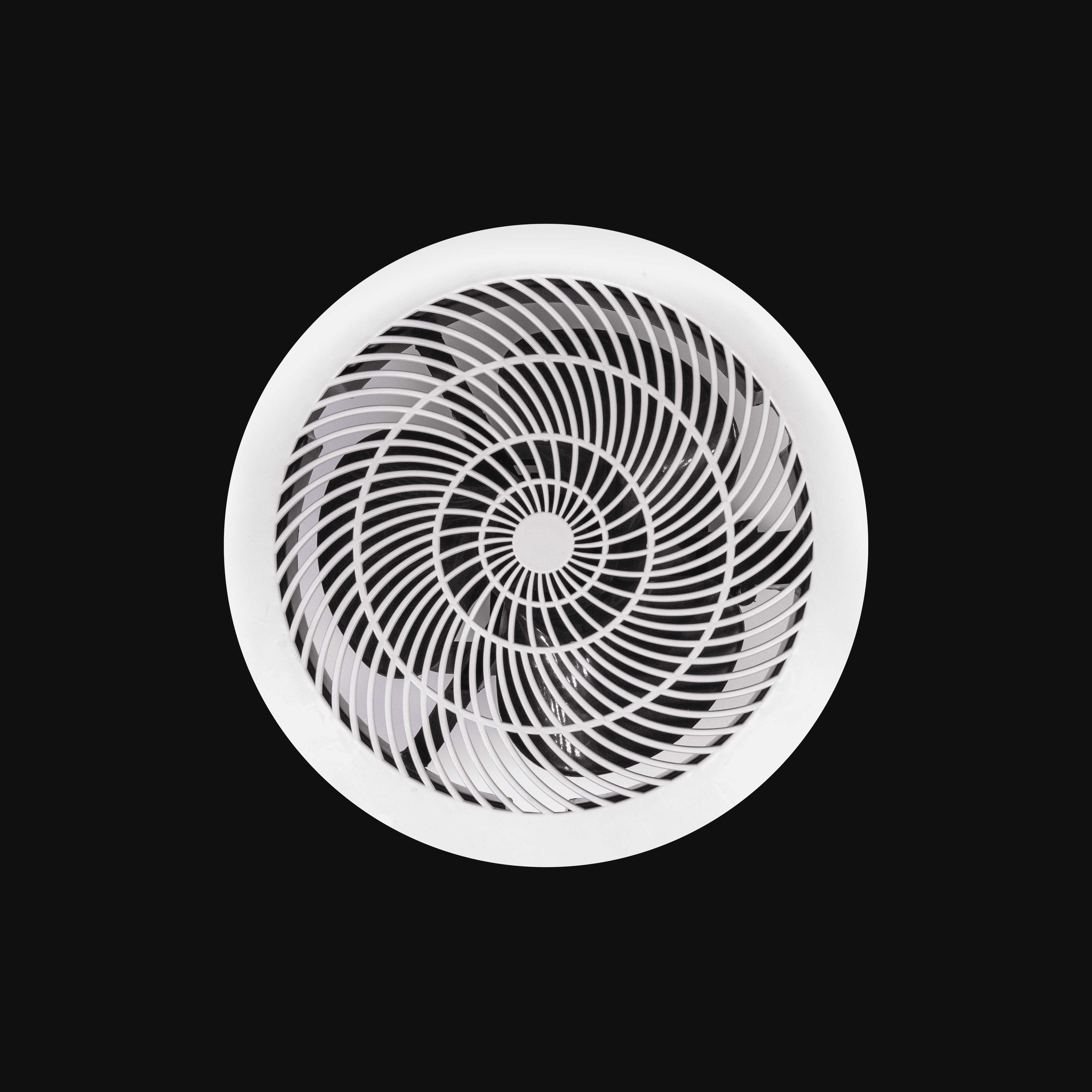 Circular Air Ventilator with Spiral Grille