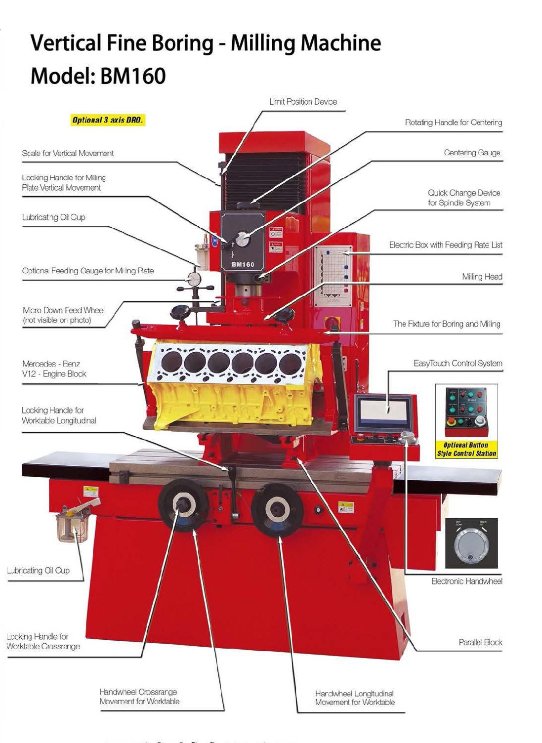 Vertical Fine Boring and Milling Machine