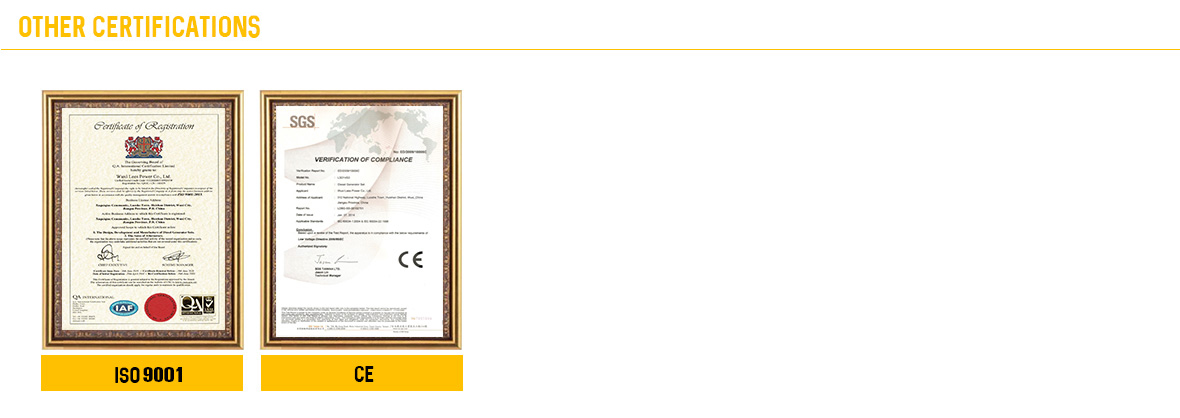 International quality and safety certifications