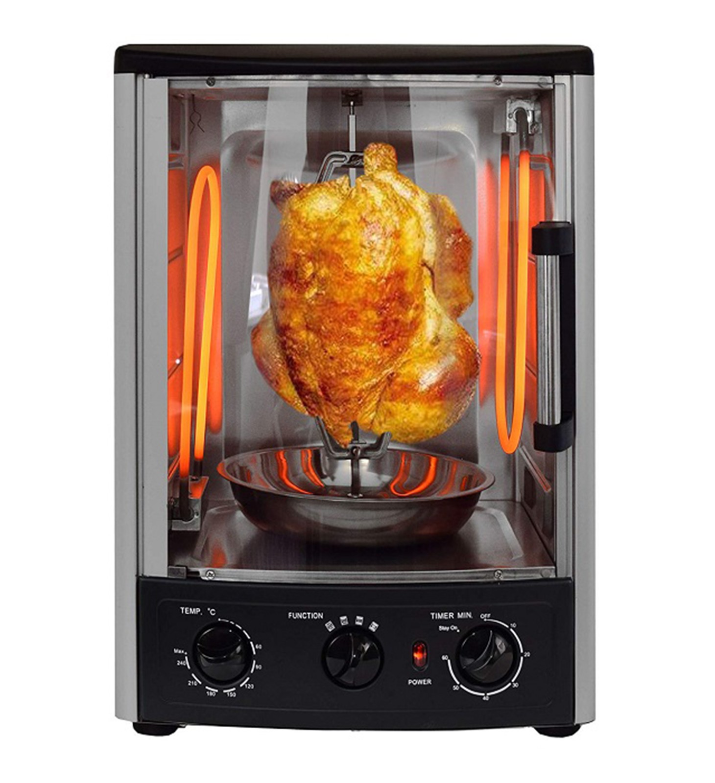 Vertical Rotating Oven with Adjustable Heat