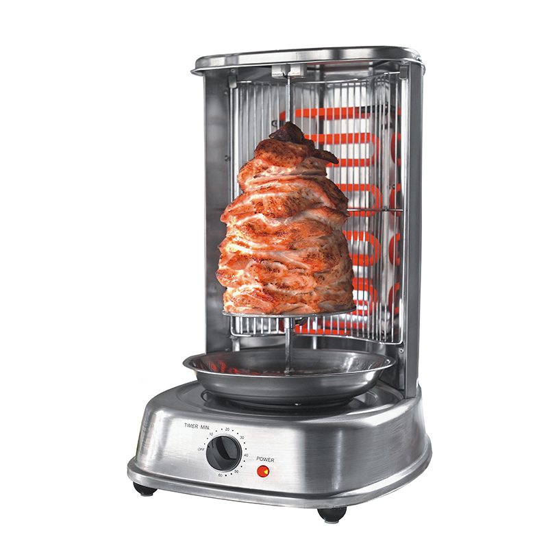 Vertical Rotating Grill for Shawarma and Kebabs