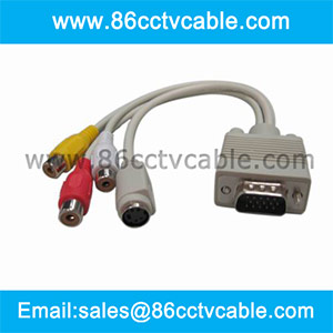 VGA to S-Video RCA Converter Cable