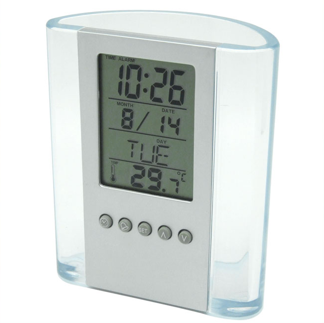 VGW-269 transparent pen holder clock - Image 2