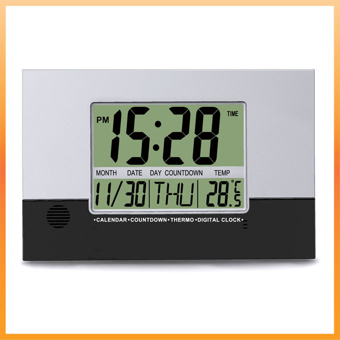VGW-602 Big Display LCD Calendar Wall Clock - Image 2