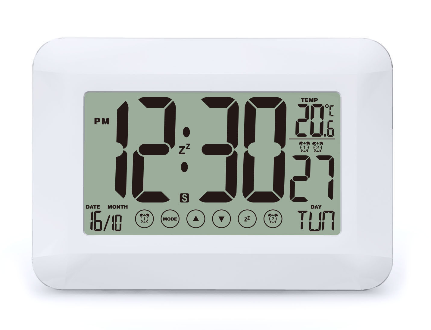 VGW-712 Touch LCD screen digital alarm clock - Image 2