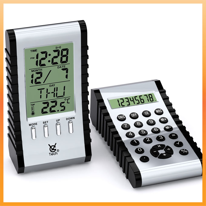 Dual-Function Digital LCD Clock with Calculator