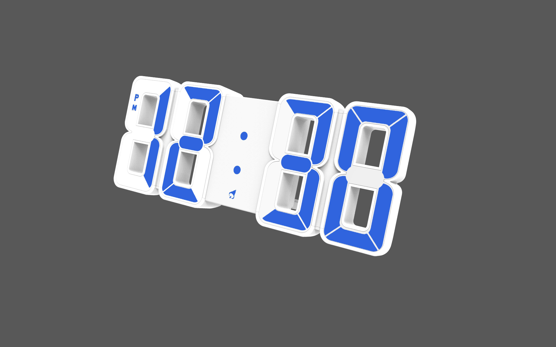 Digital LED Alarm Clock with 4-Digit Display