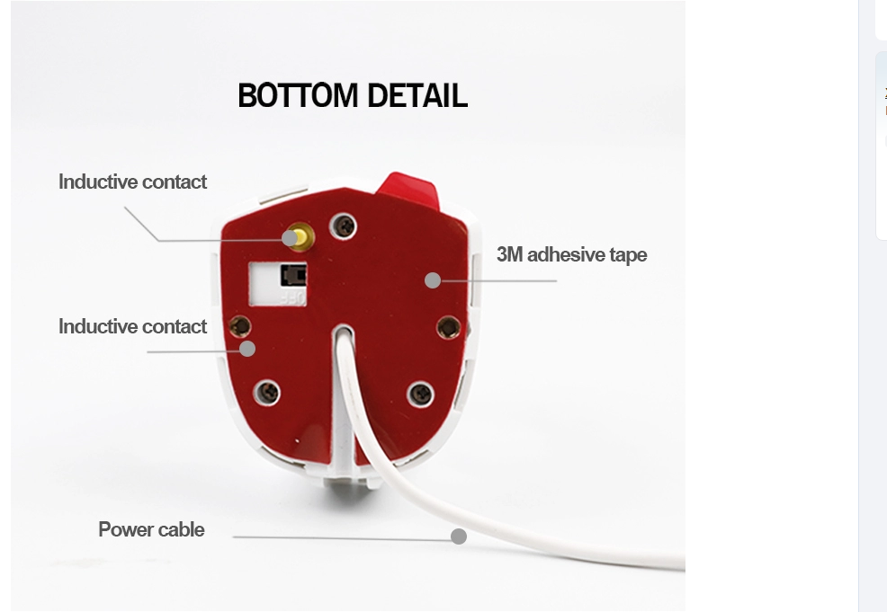 Bottom detail of the security device
