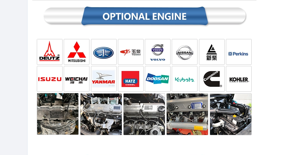 Engine compatibility chart for 3-ton diesel forklift