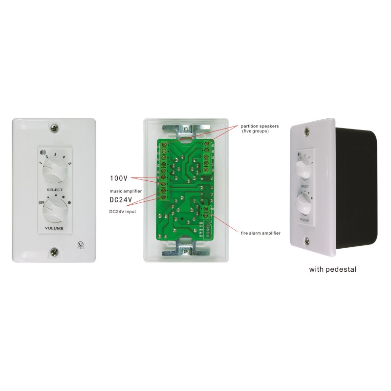 Wall Mountable Audio Volume Controller